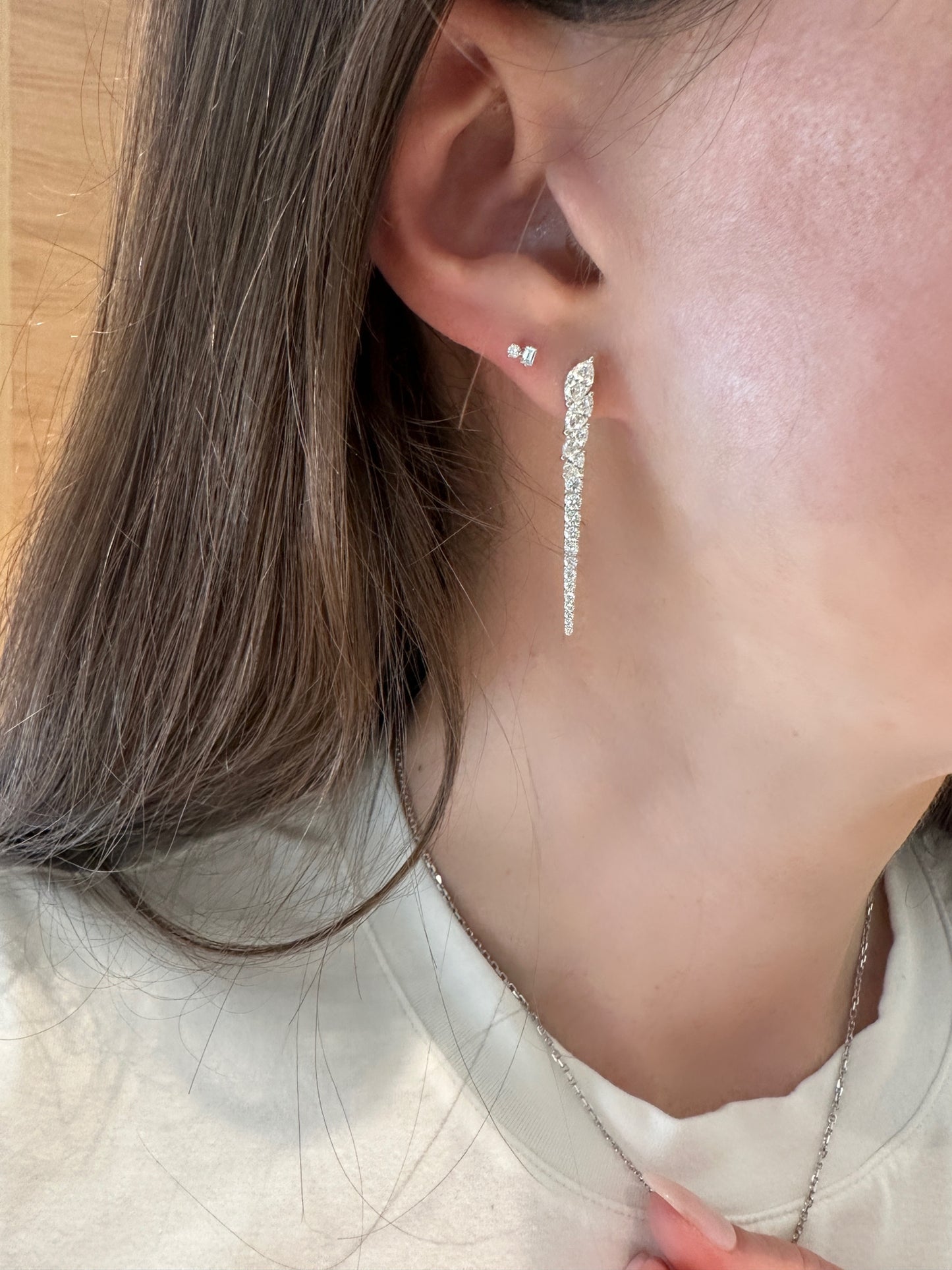Diamond Dagger Earrings