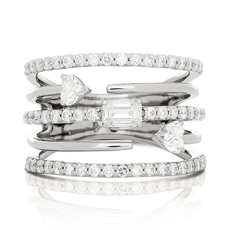 Fancy Shape Diamond Cage Ring