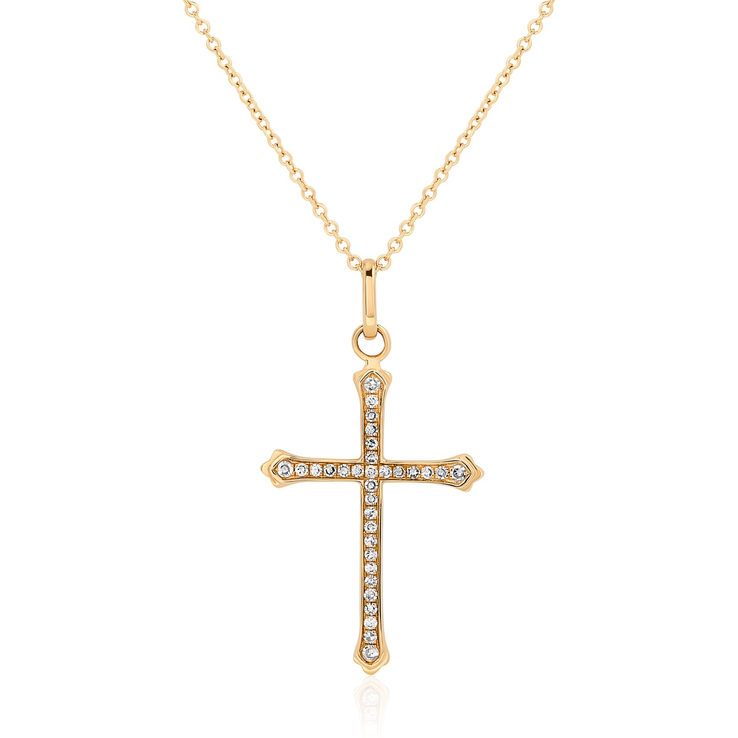 Dainty Diamond Cross Pendant