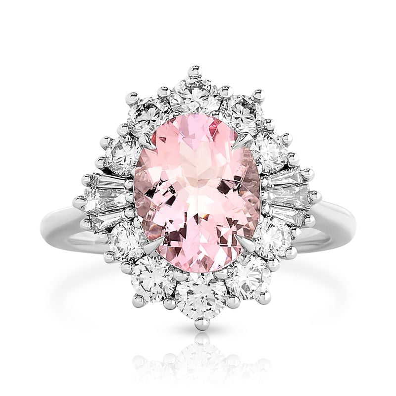 In Bloom Morganite and Diamond Ring