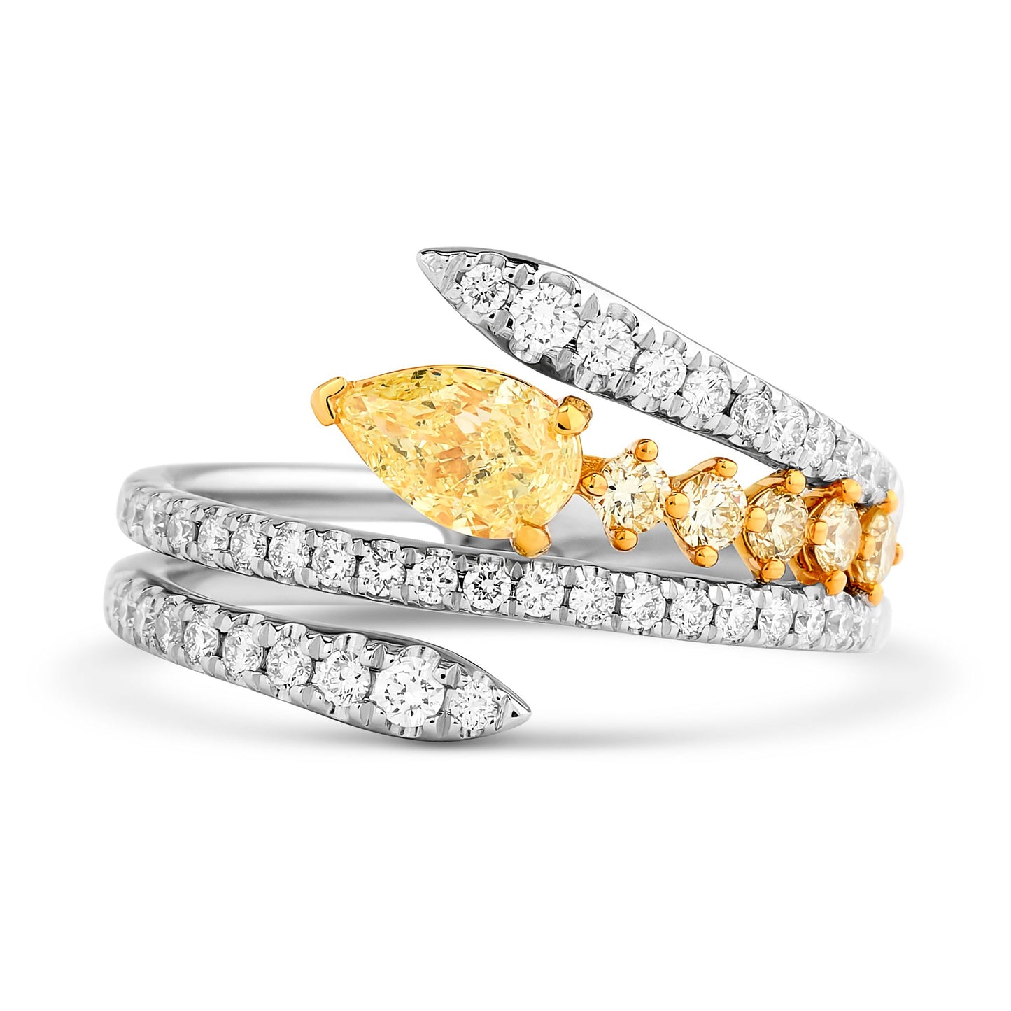 Two Tone Diamond " Finesse" Ring