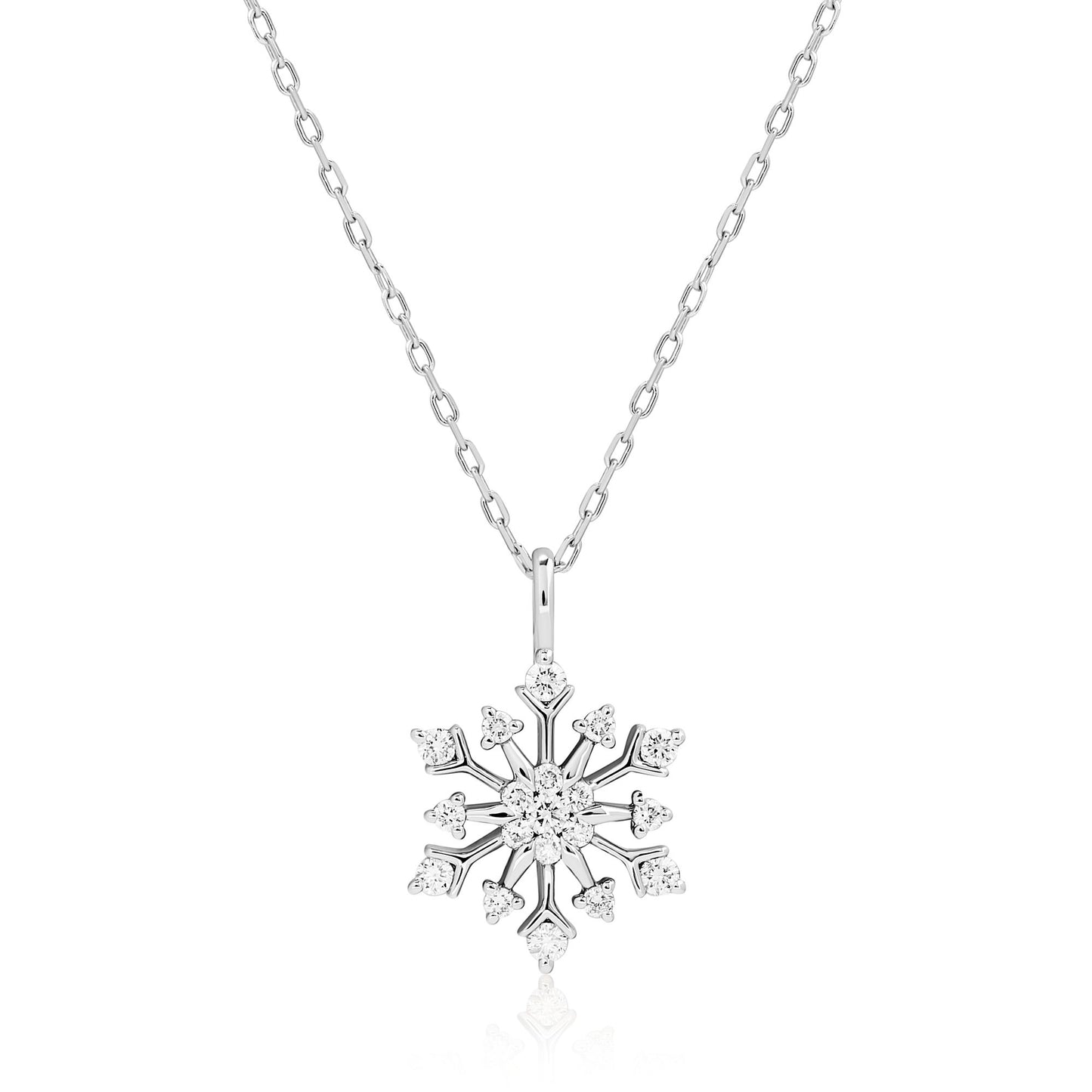 Diamond Snowflake Pendant