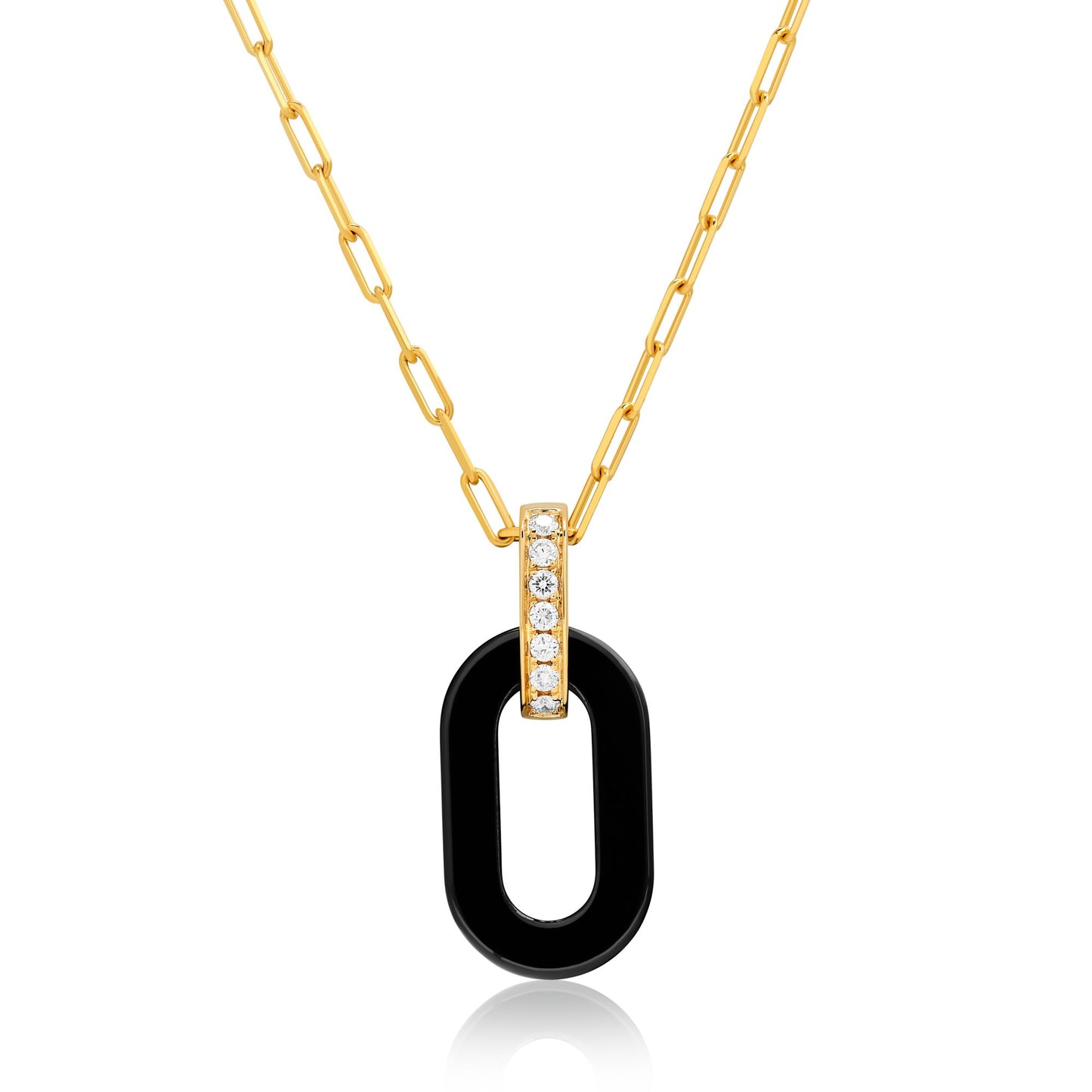 Ceramic and Diamond Pendant