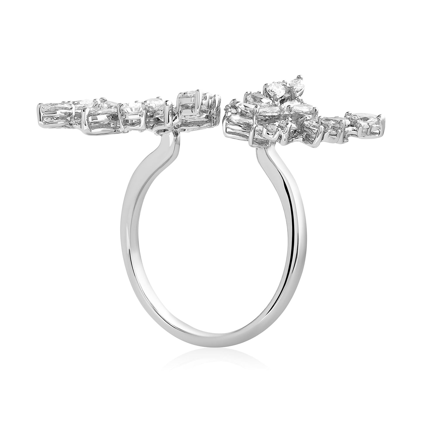Vintage Inspired Diamond Butterfly Ring