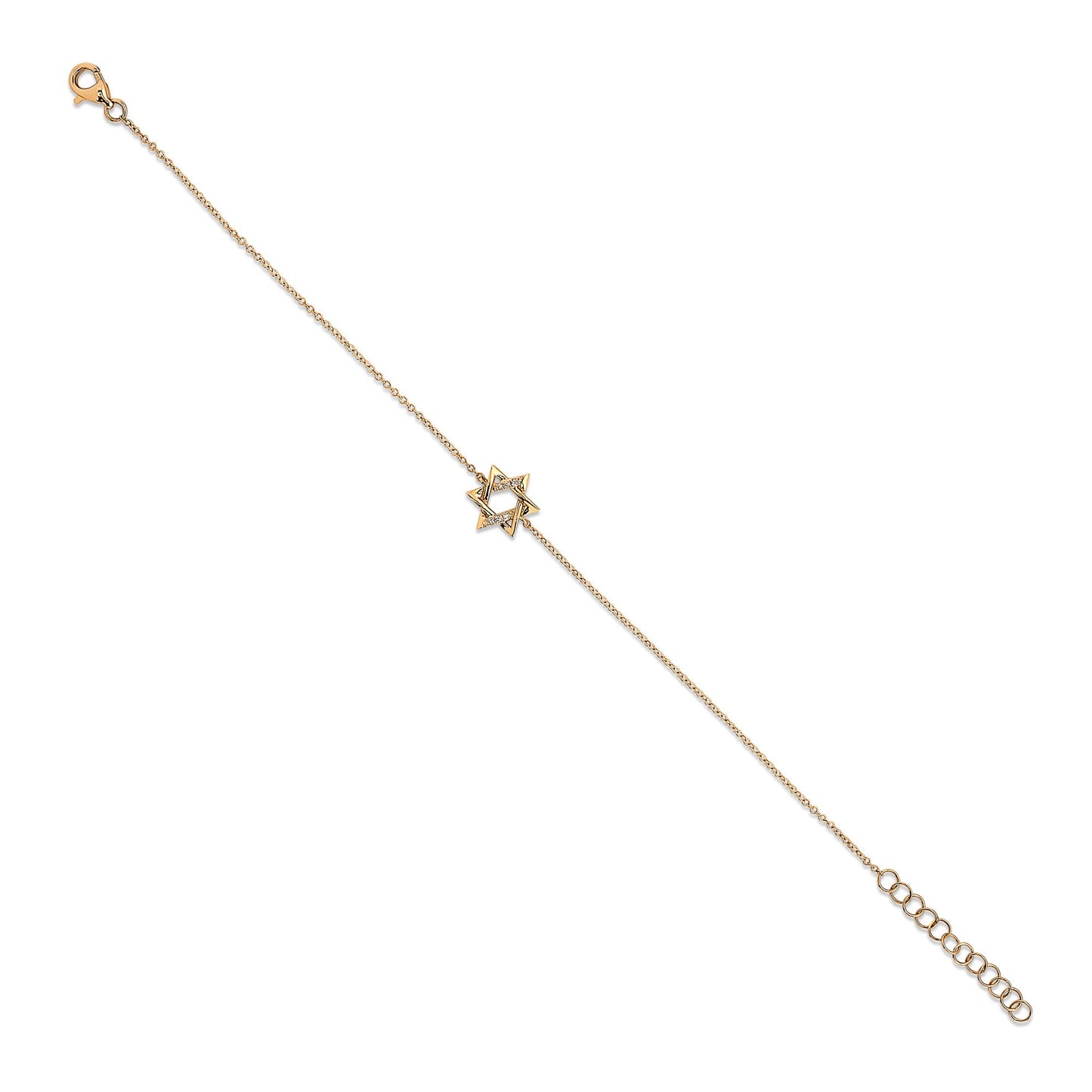 Diamond Mini Star of David Bracelet