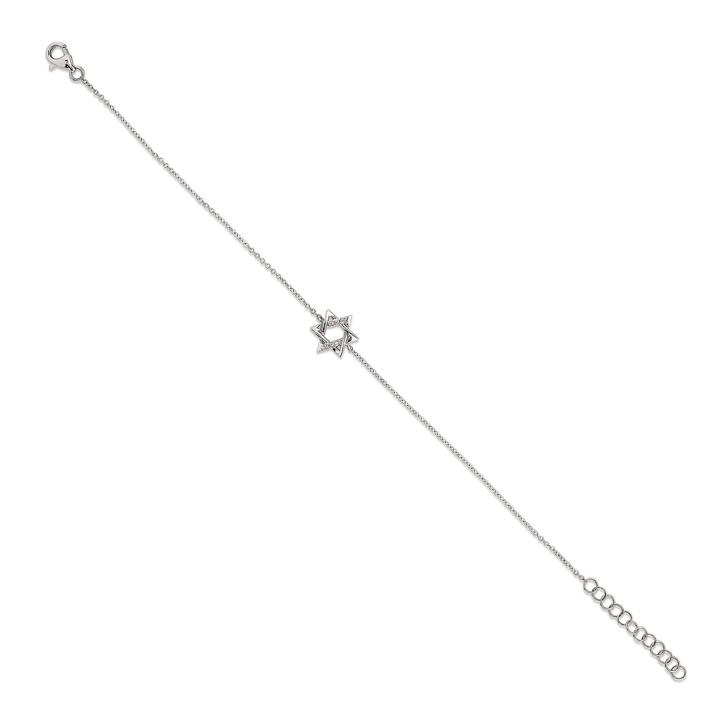 Diamond Mini Star of David Bracelet