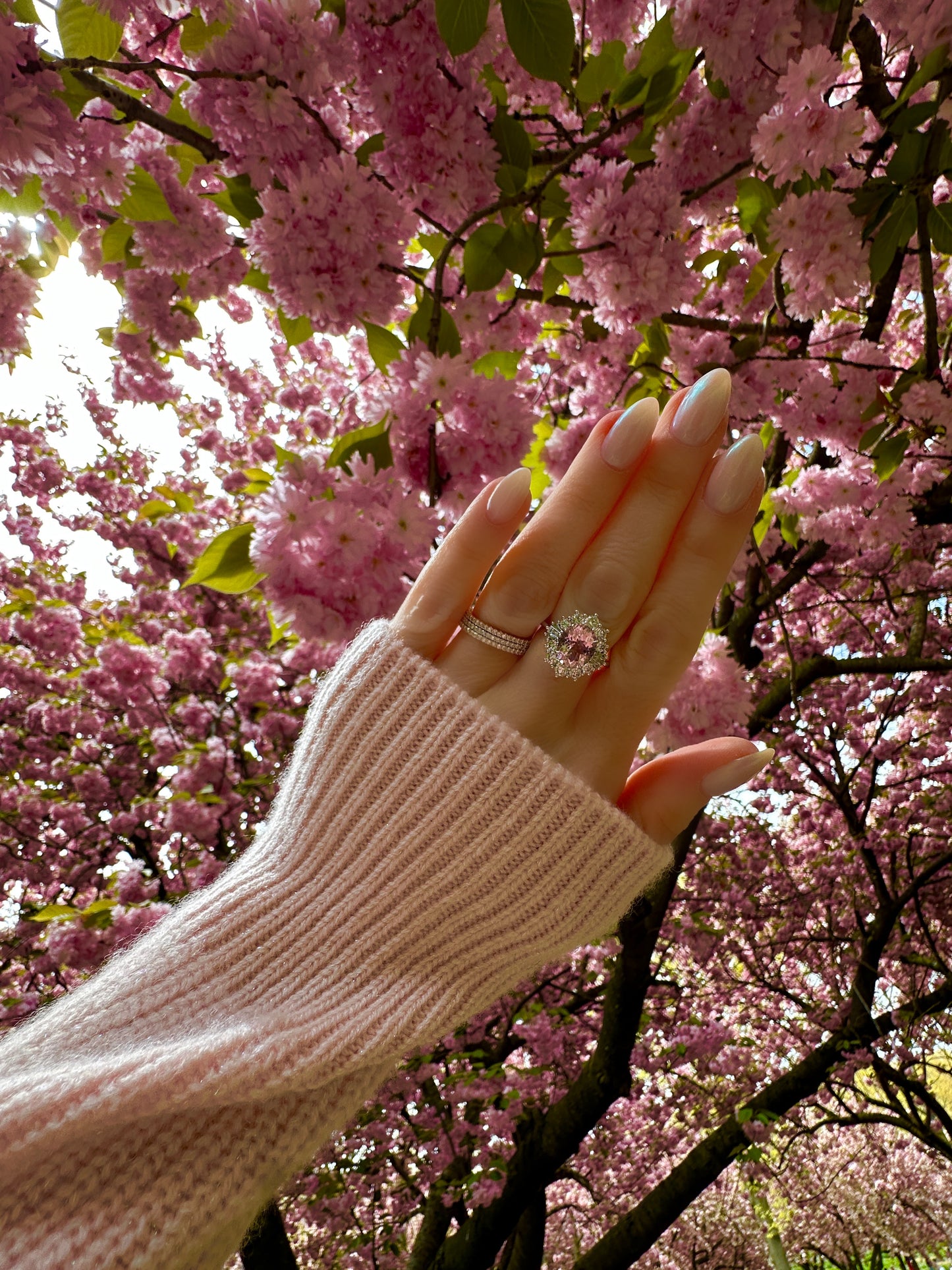 In Bloom Morganite and Diamond Ring