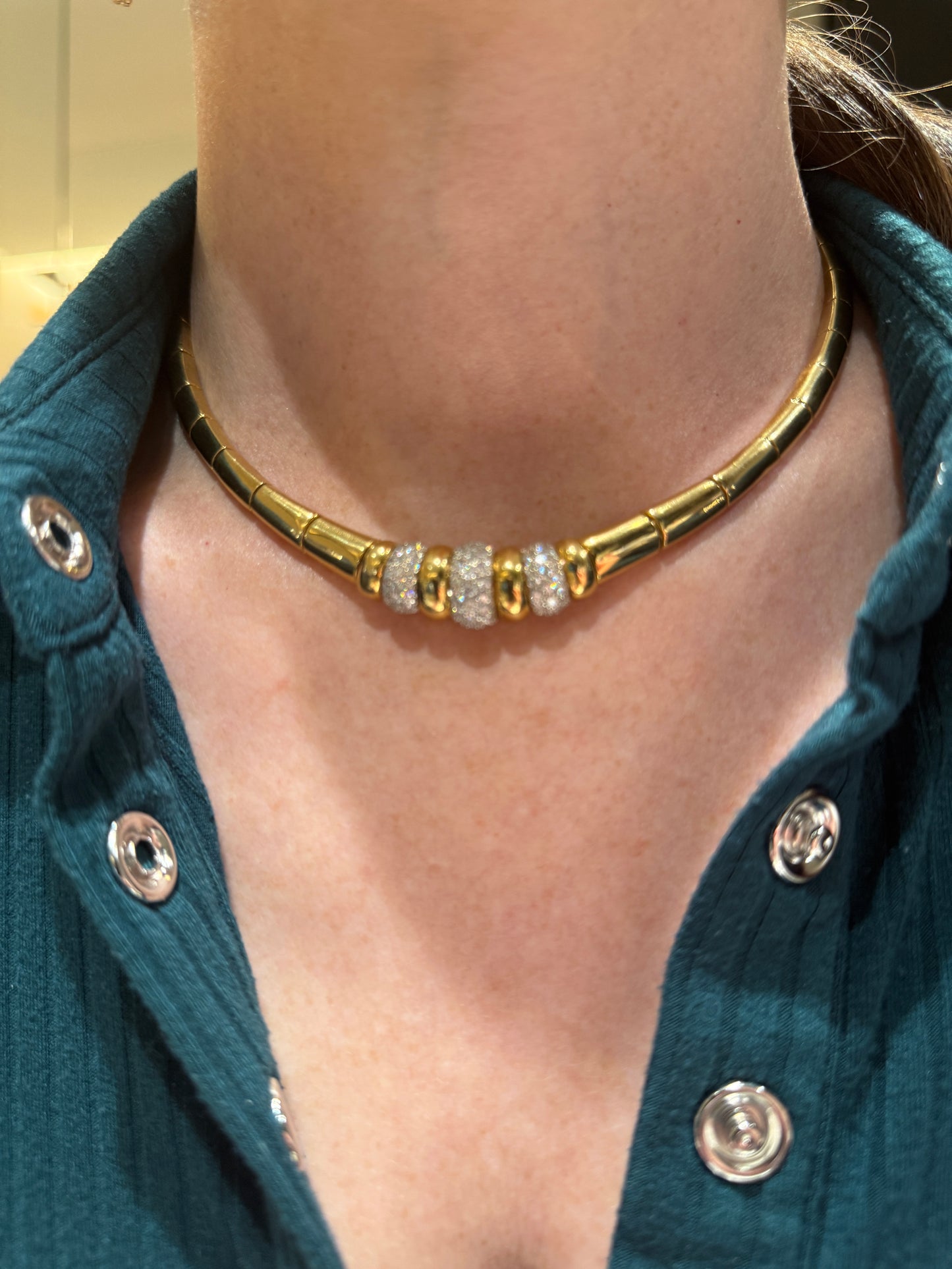 Vintage Gold and Diamond Necklace