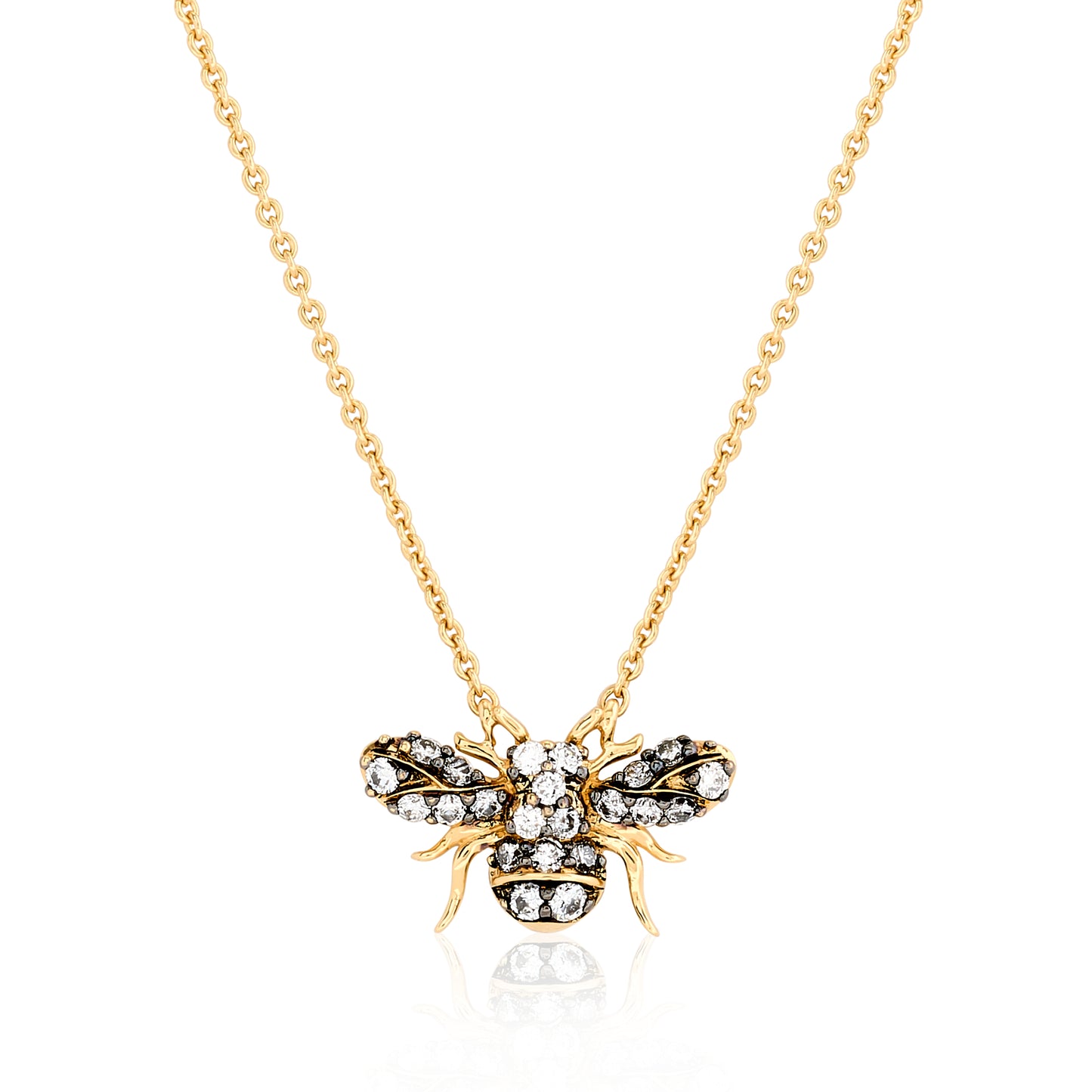 Diamond Bumble Bee Pendant