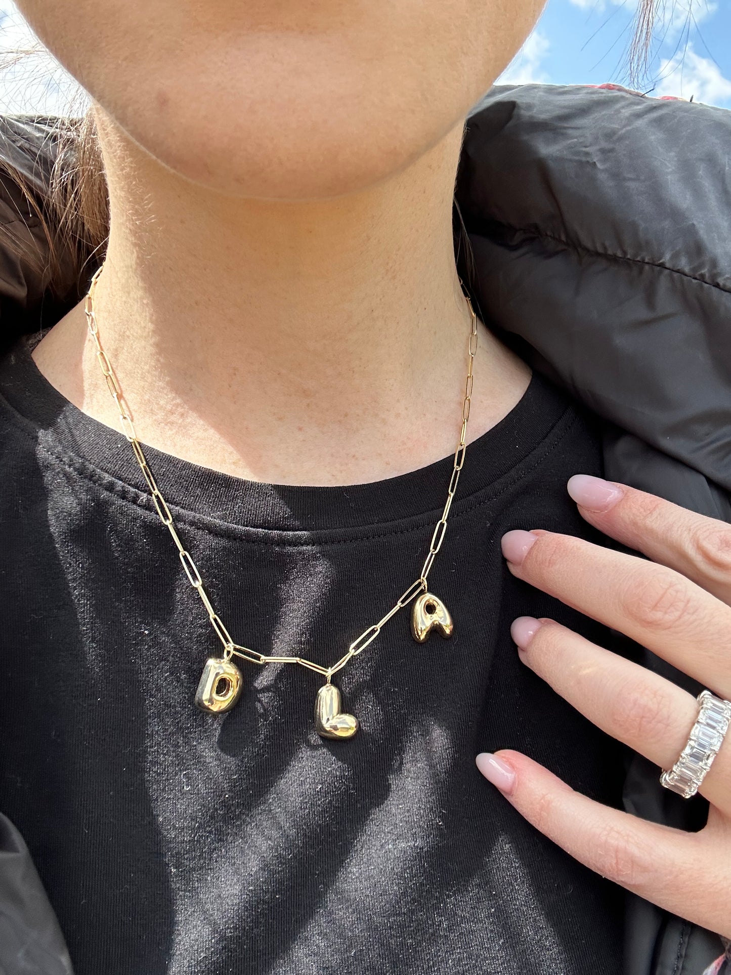 Large Bubble Charm Necklace