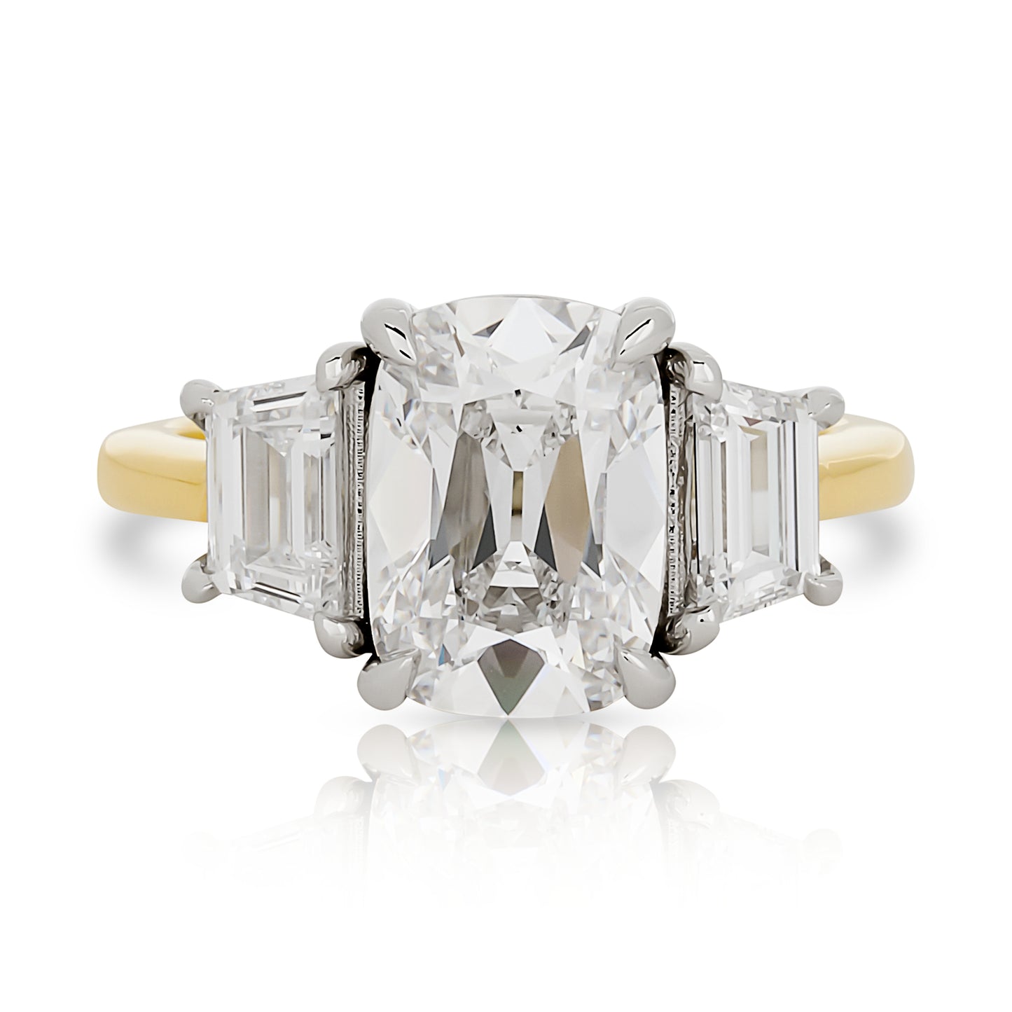 Three Stone Lab Diamond Ring