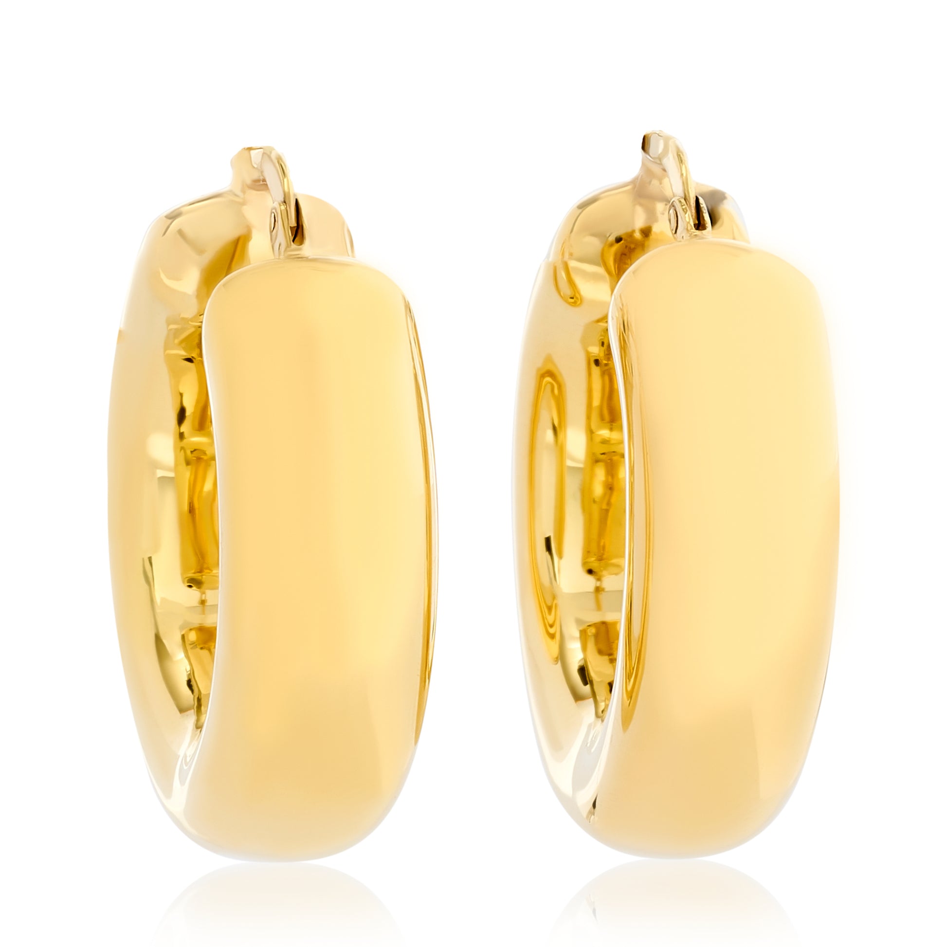 Medium Chunky Hoop Earrings