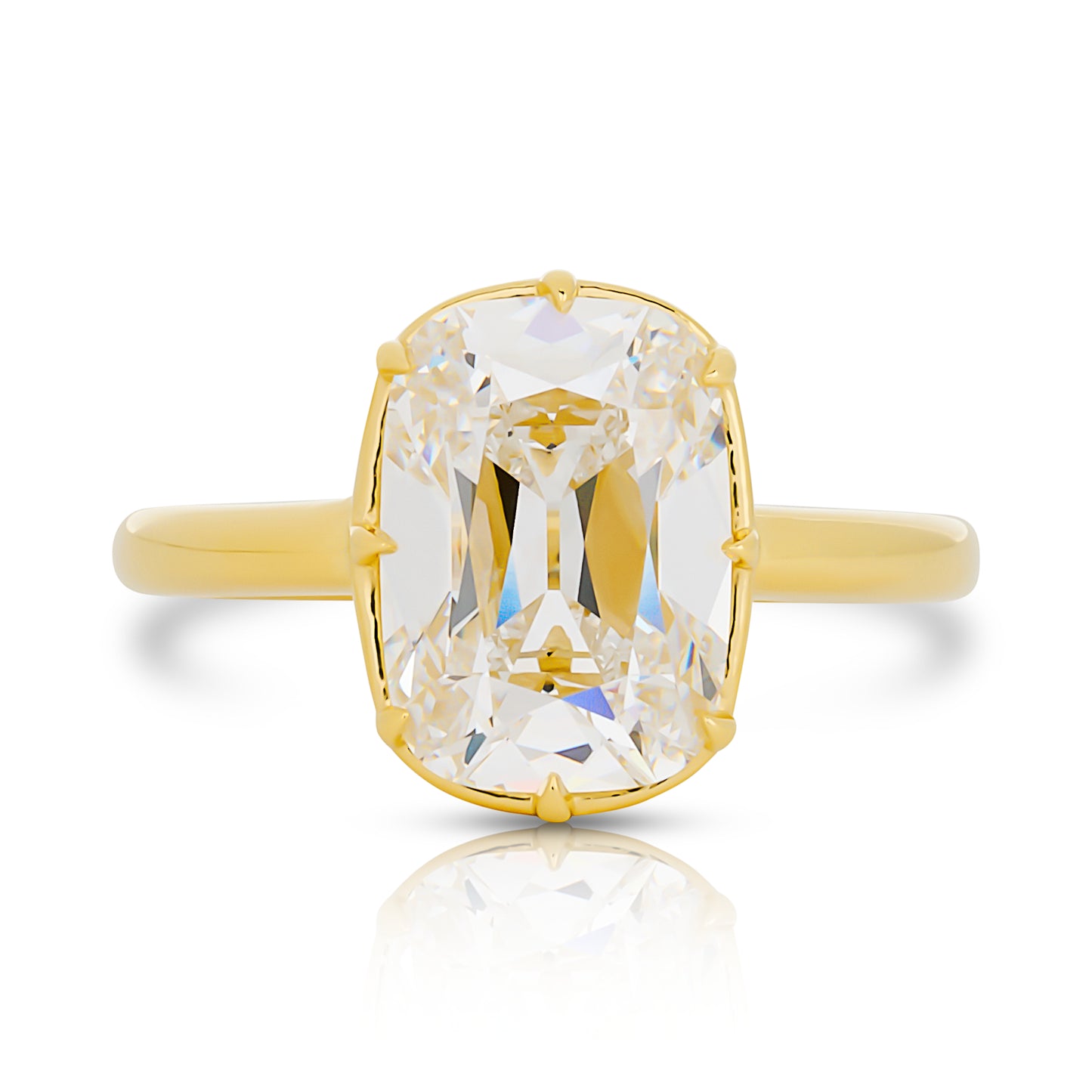 Lab Diamond Antique Cushion Cut Ring
