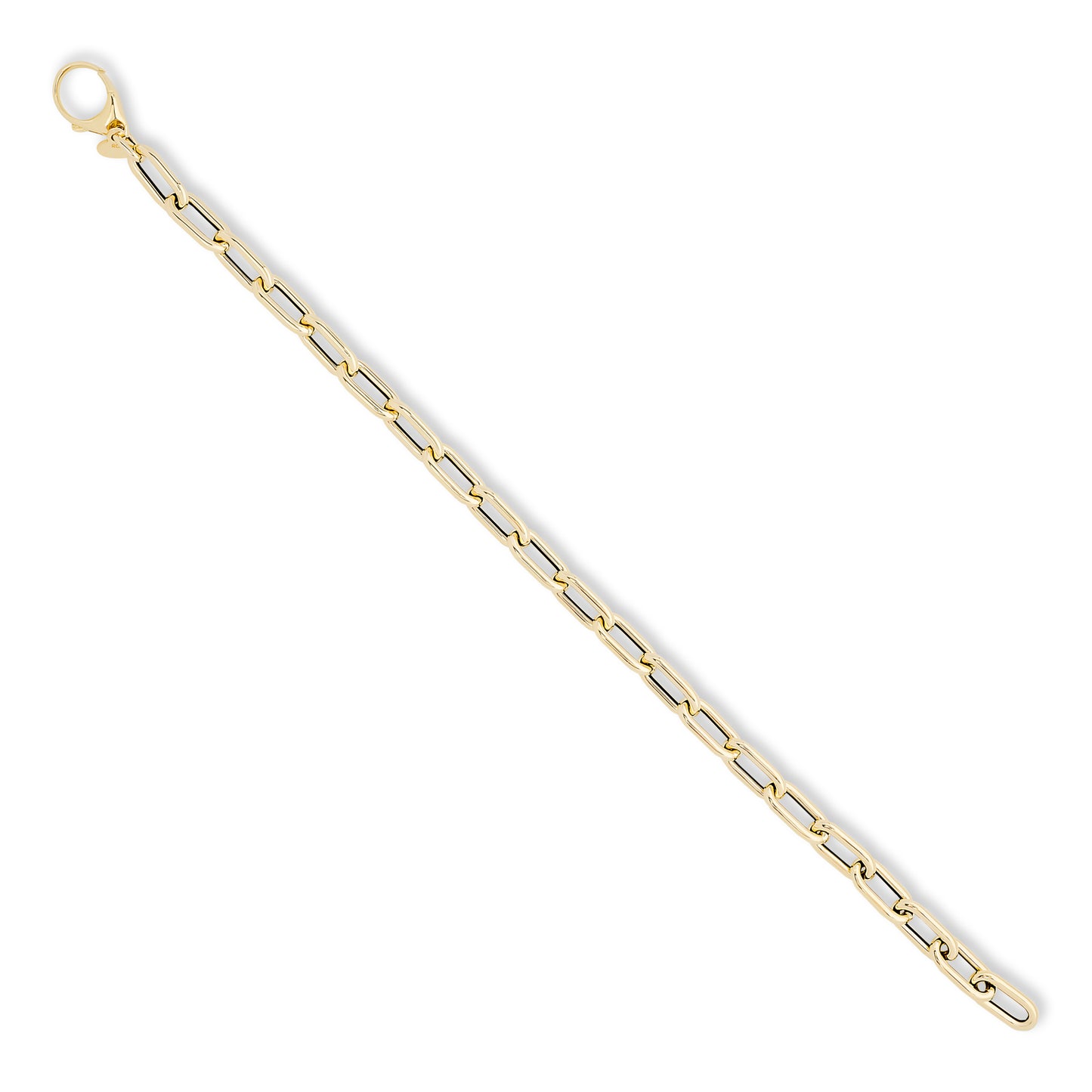 Elongated Link Gold Bracelet