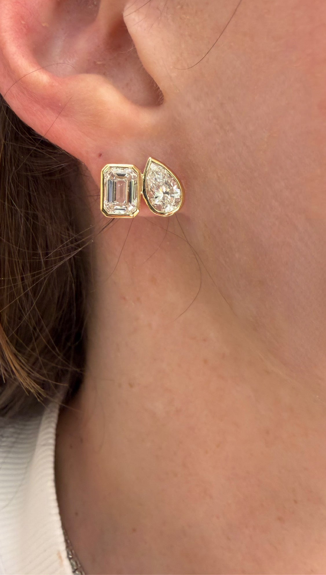 Toi Et Moi Lab Diamond Stud Earrings