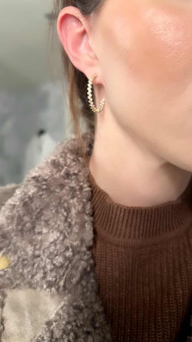 Diamond Miami Hoops Nicole Rose Fine Jewelry