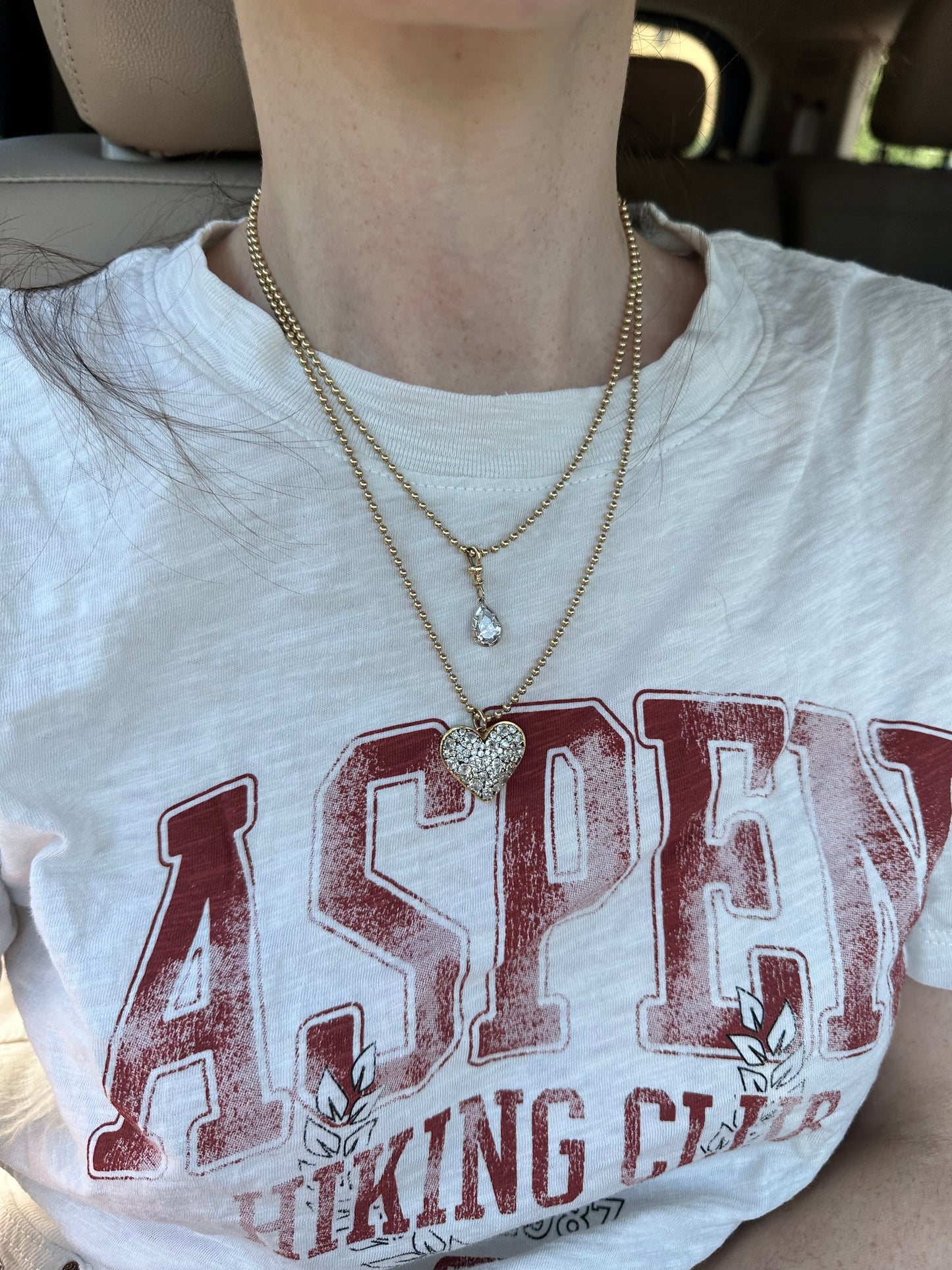 NYC Cobblestone Heart Pendant
