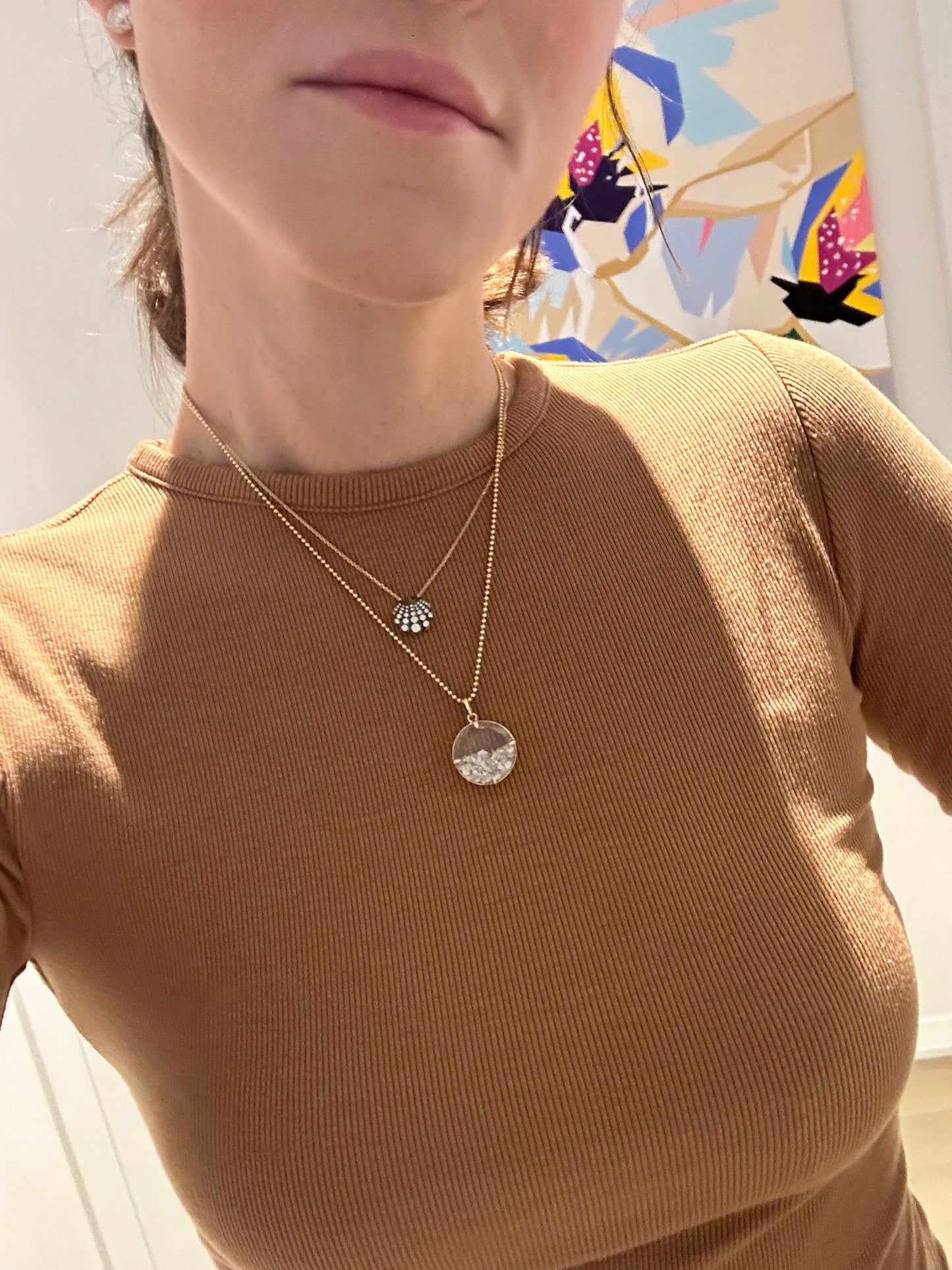 Diamond SeaShell Pendant