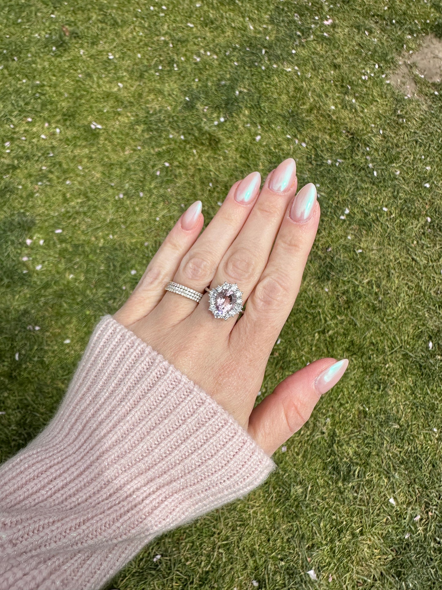 In Bloom Morganite and Diamond Ring