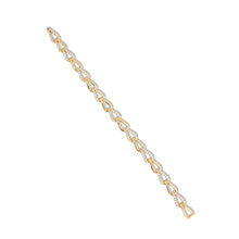 Load image into Gallery viewer, Alternating Diamond and Gold Luxe Link Bracelet