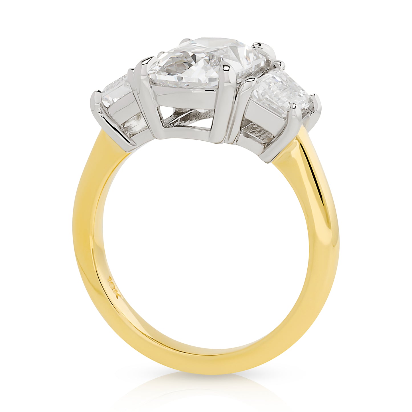 Three Stone Lab Diamond Ring