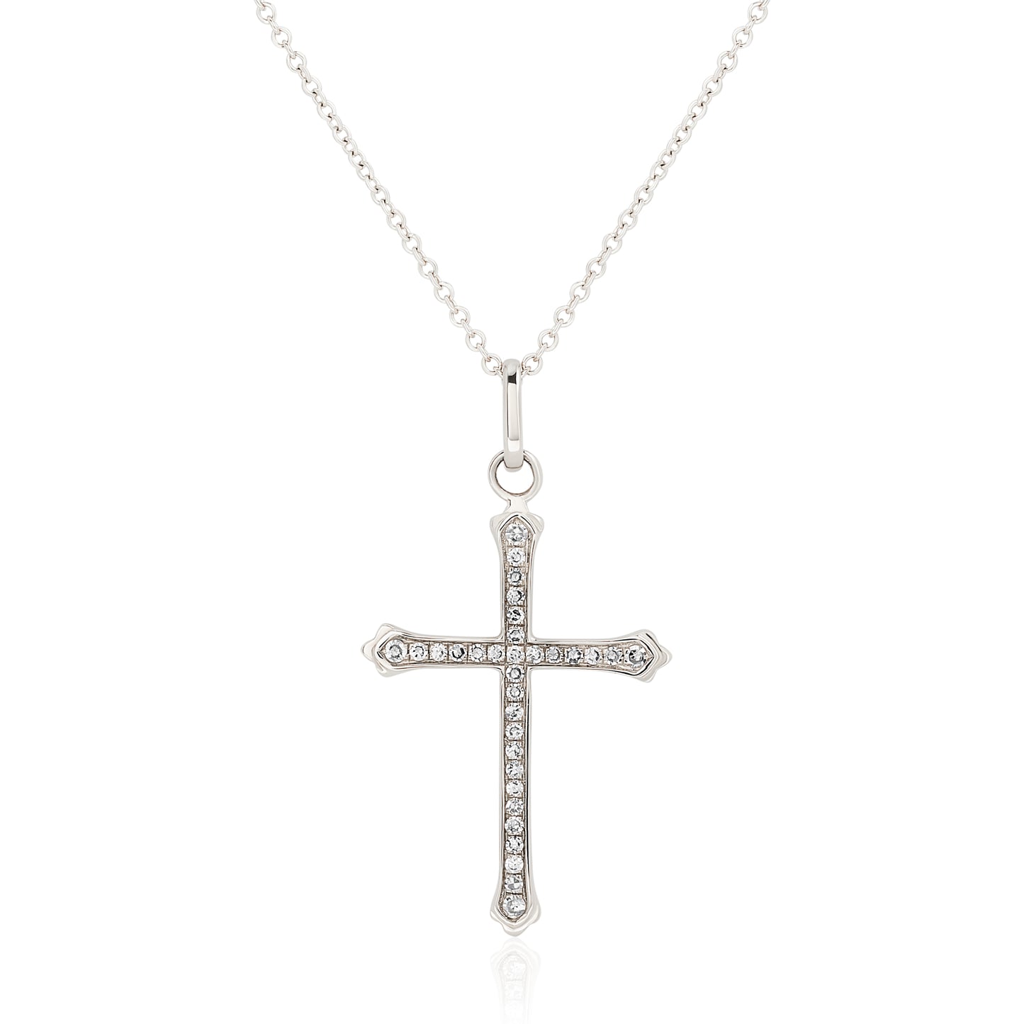 Dainty Diamond Cross Pendant