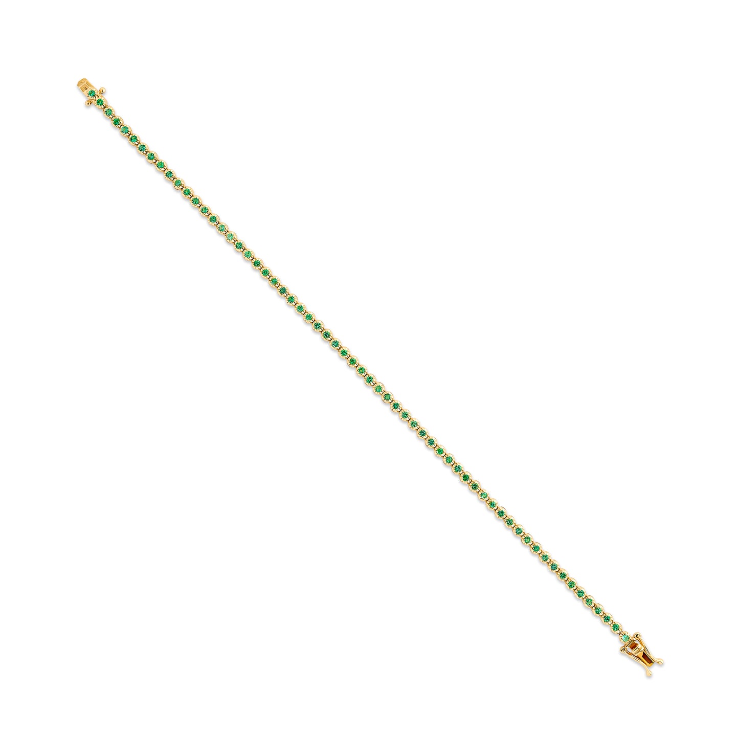 Dainty 1 Emerald Tennis Bracelet