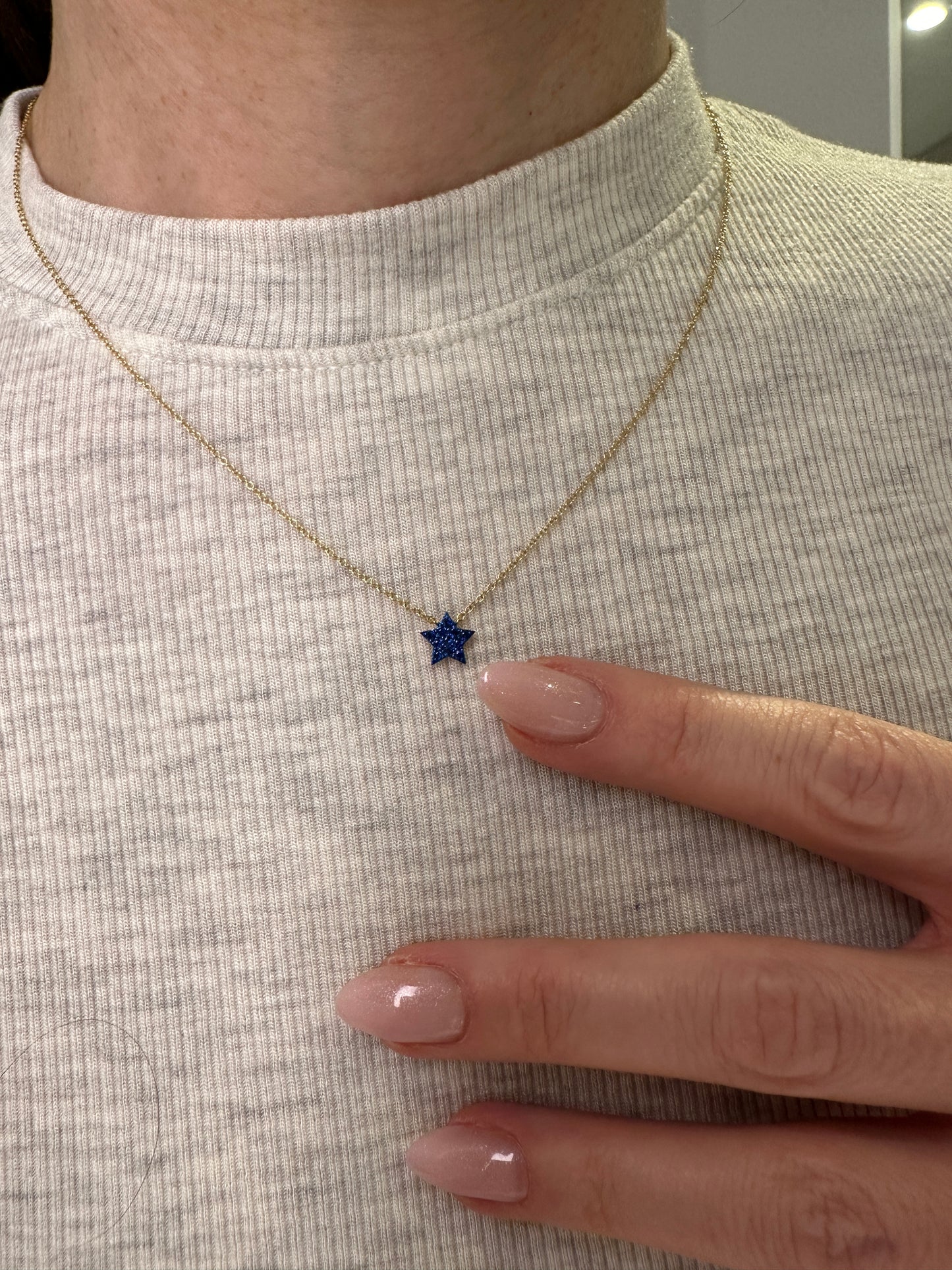 Petite Sapphire "Vibrant" Star Pendant