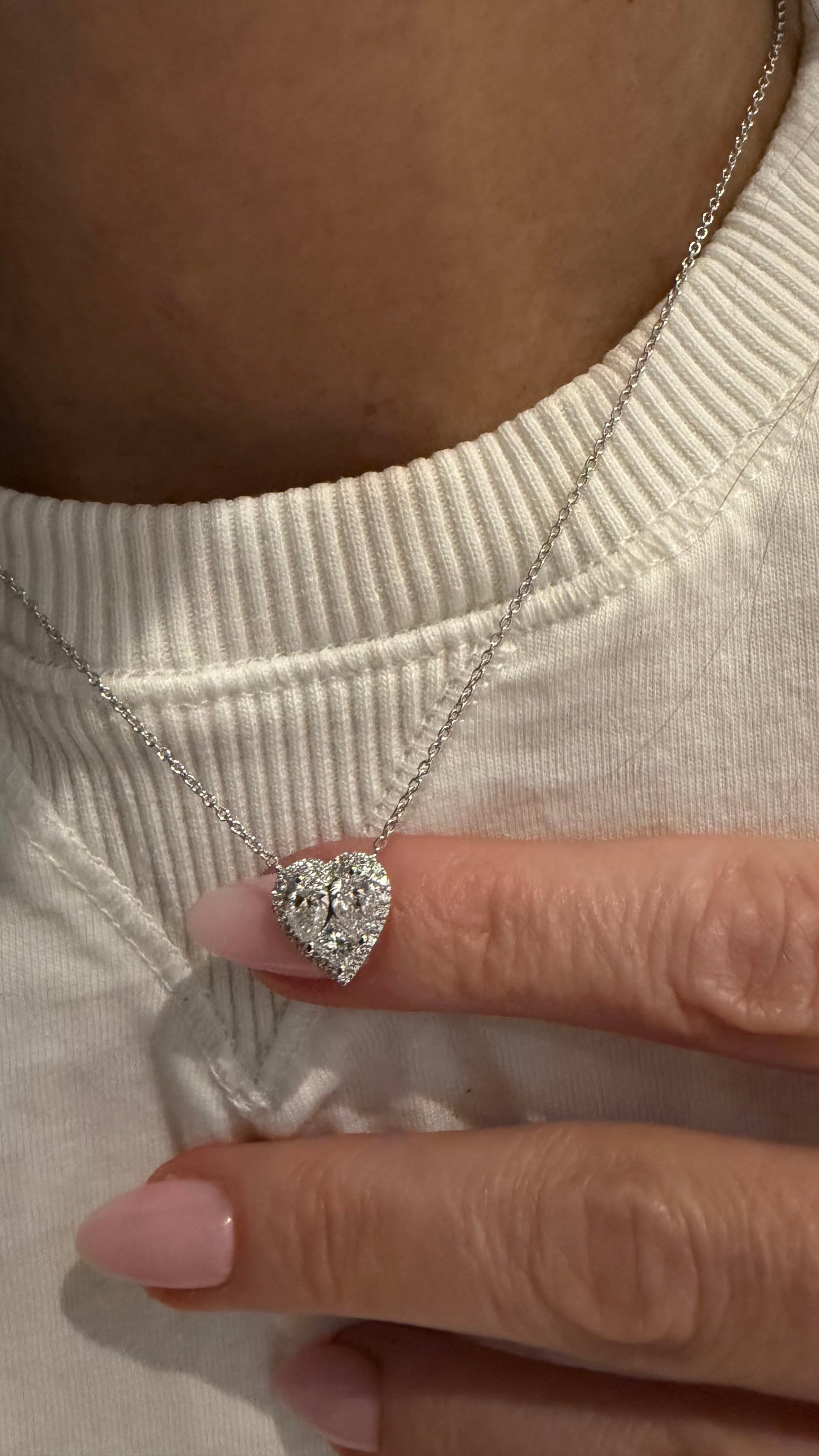 Diamond Illusion Heart Pendant