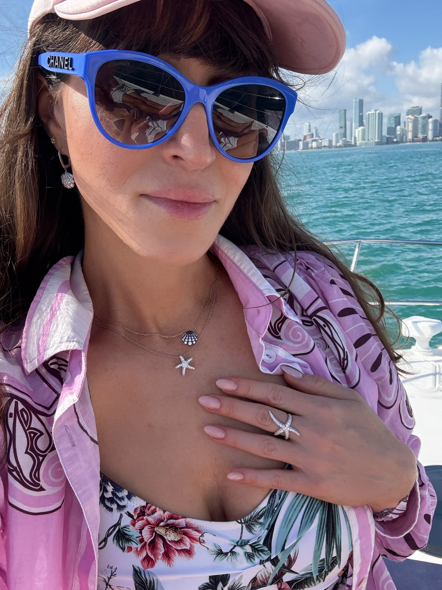 Diamond Starfish Pendant