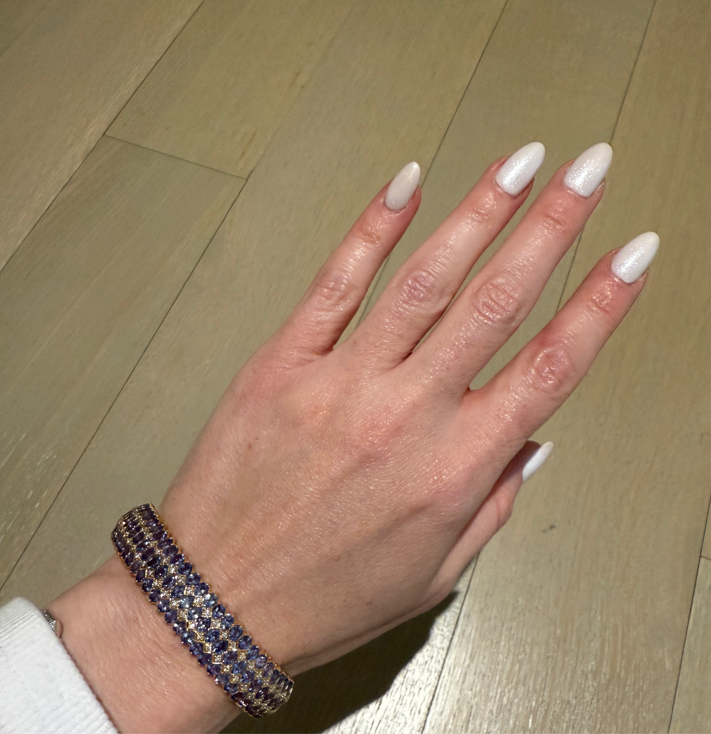 Tanzanite and Diamond Bangle