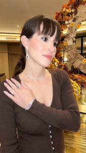Victorian Sapphire and Diamond Dangle Earrings