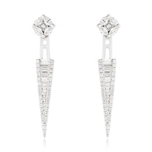 Load image into Gallery viewer, Diamond Illusion Stud With Removable Dagger