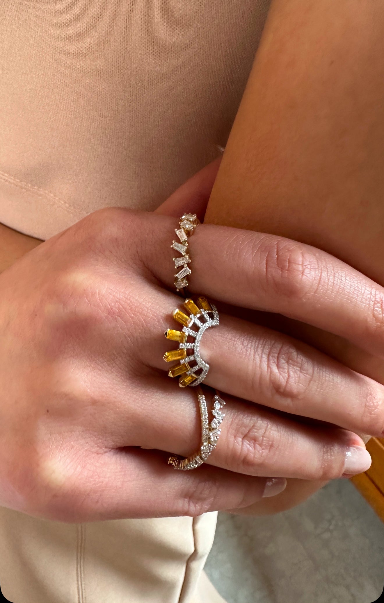 Diamond Criss Cross Band