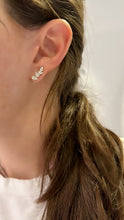 Load image into Gallery viewer, Pear Shape Diamond Ear Climbers