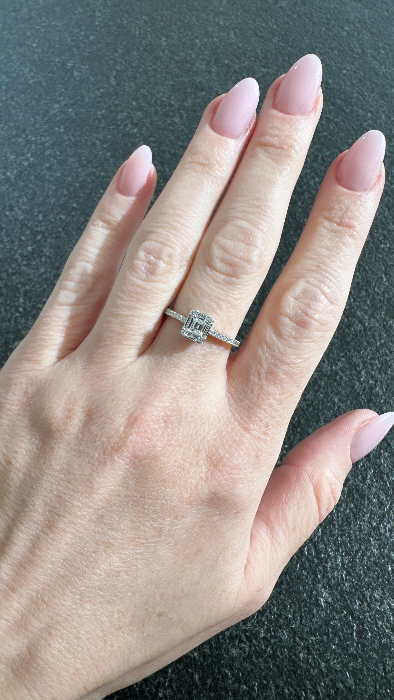 Petite Diamond Illusion Ring