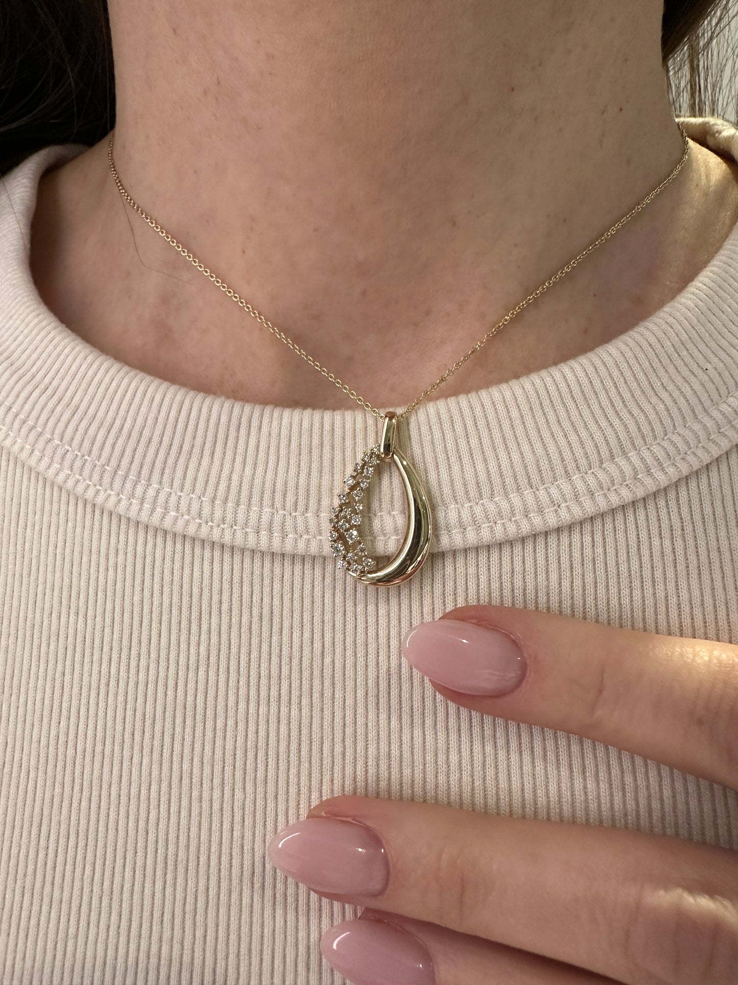 Diamond Drop Pendant