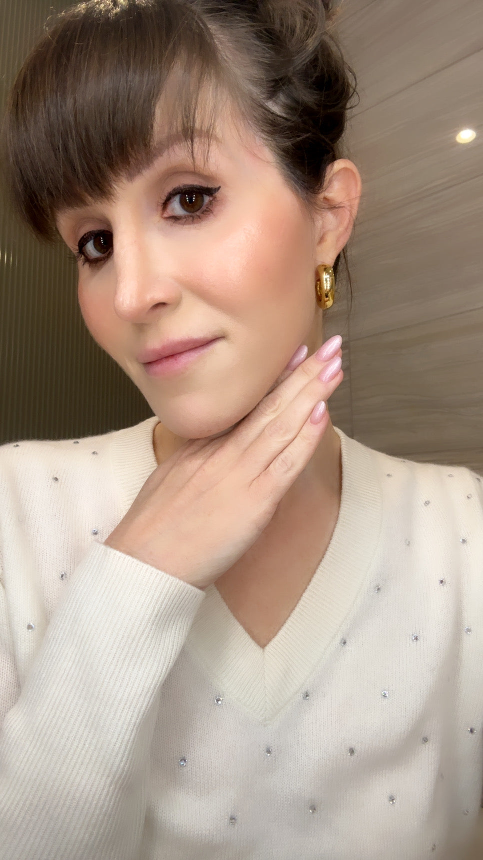 Medium Chunky Hoop Earrings