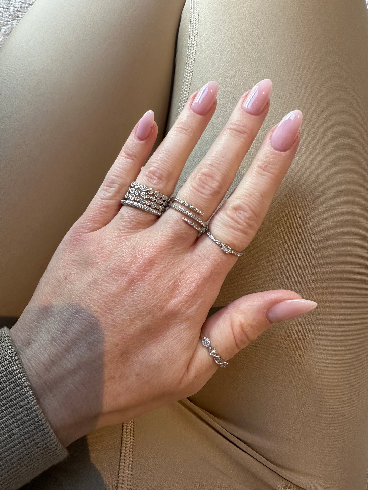 Vintage Inspired Diamond Band 2