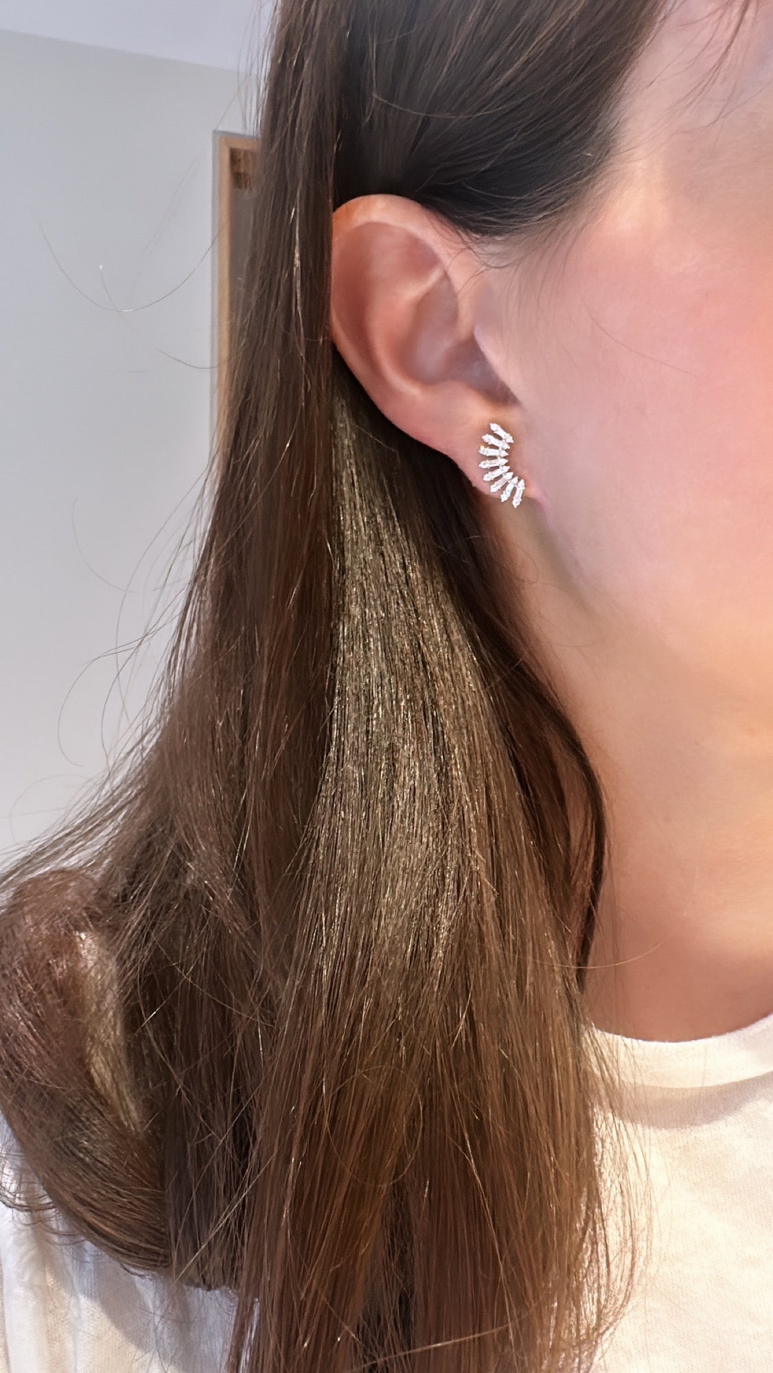 Diamond Crown Earrings