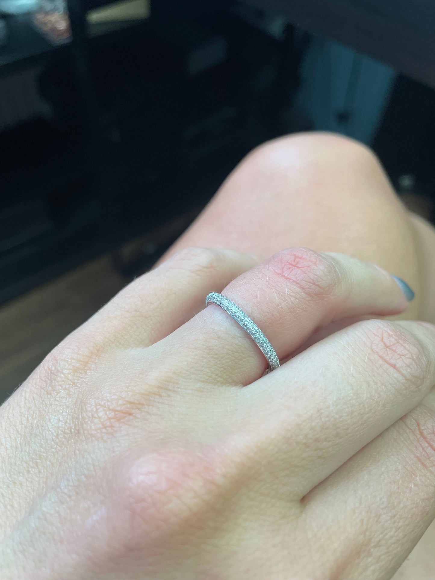 3 Row Micro Pave Diamond Eternity Band