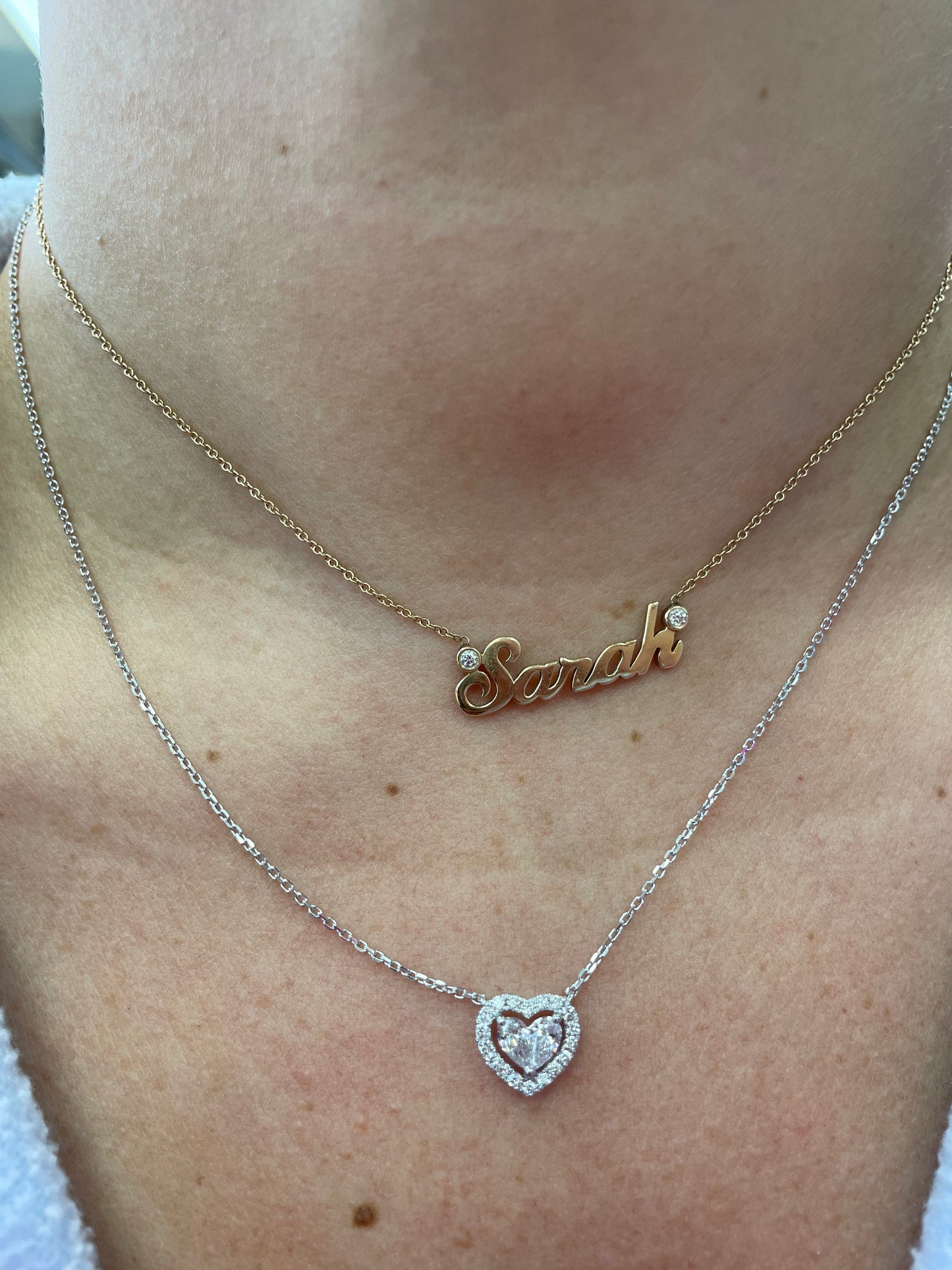 Diamond Halo Heart Pendant