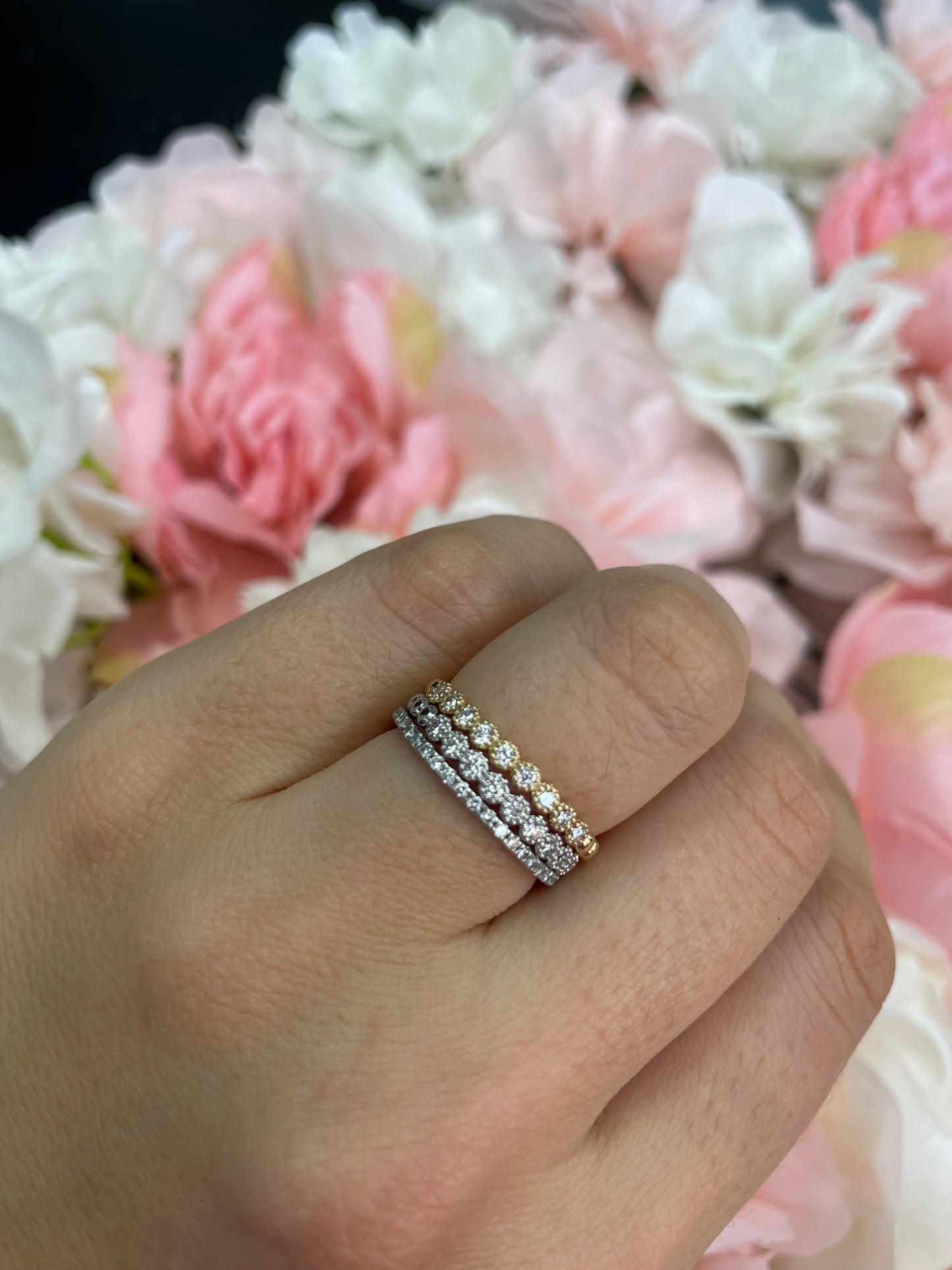 Dainty 2 Diamond Band