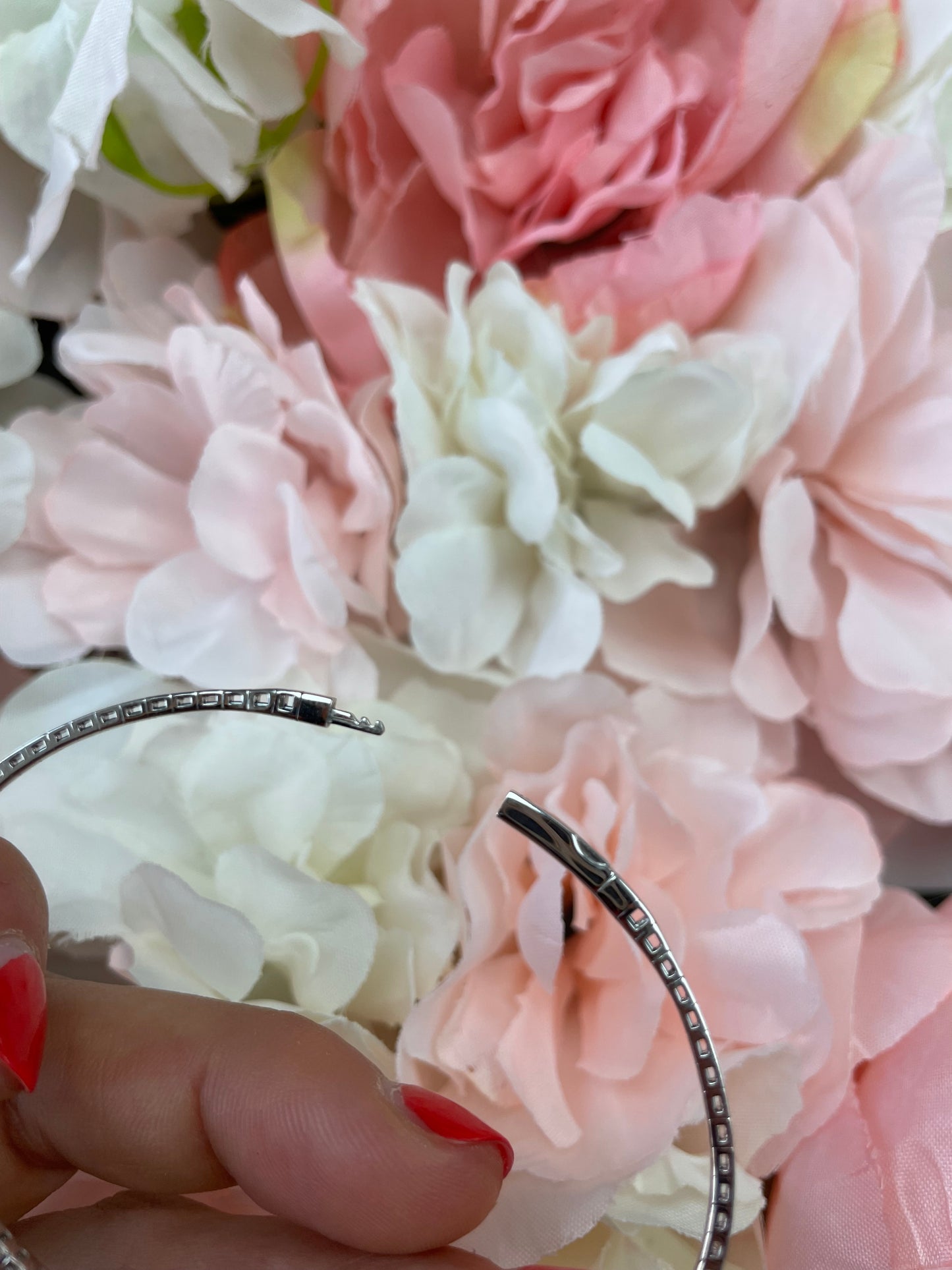 Diamond Flexible Bangle Bracelet
