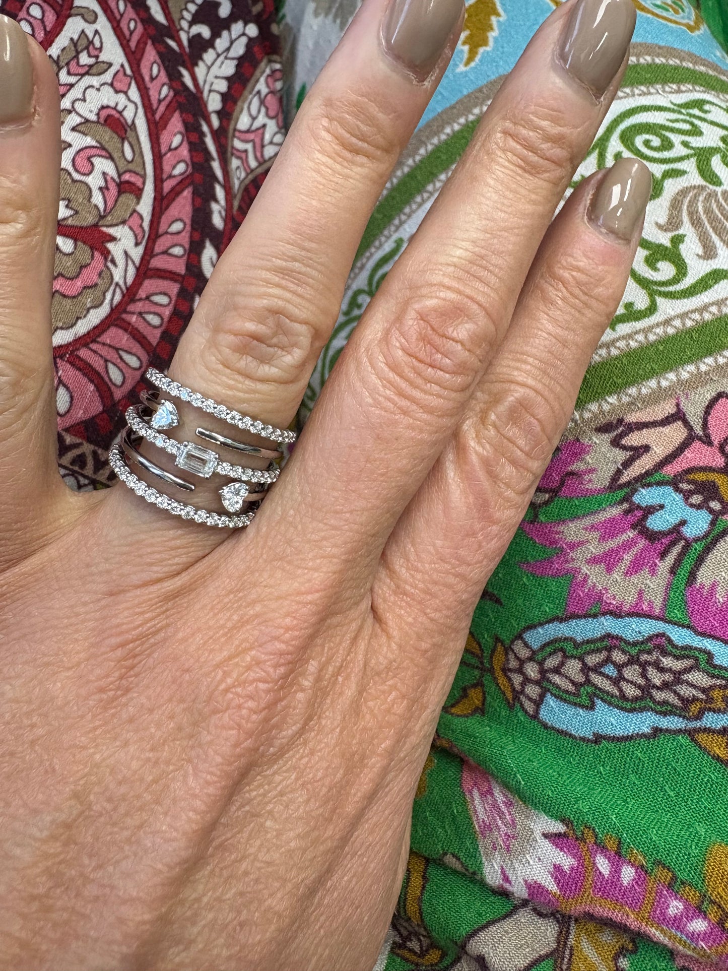 Fancy Shape Diamond Cage Ring