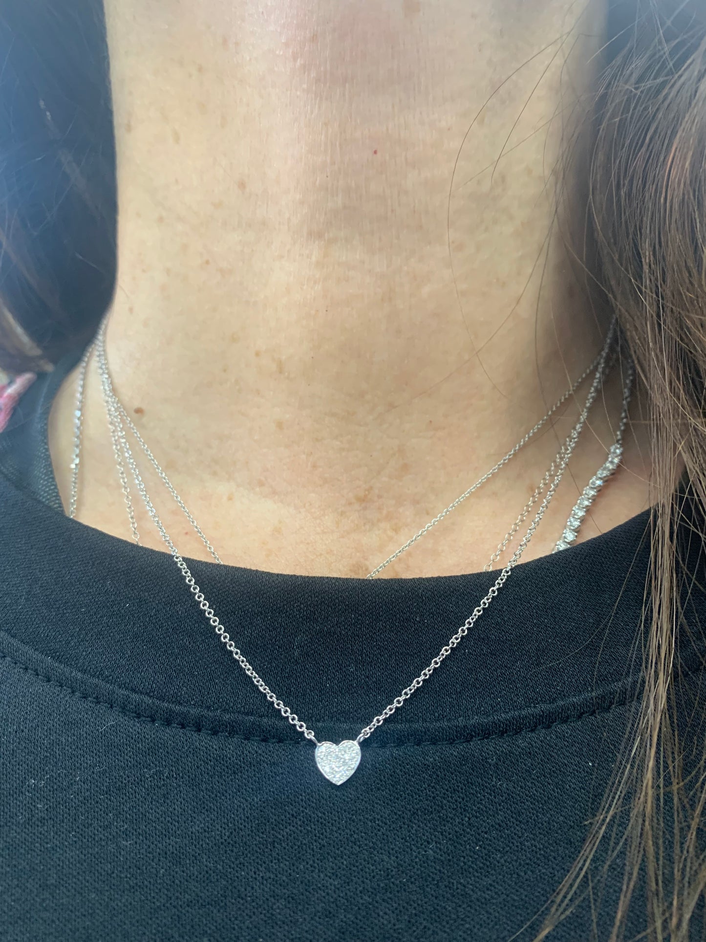 Mini Diamond Heart Pendant
