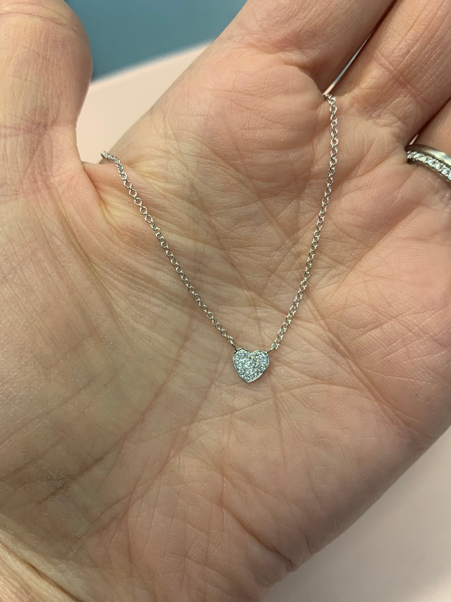 Mini Diamond Heart Pendant