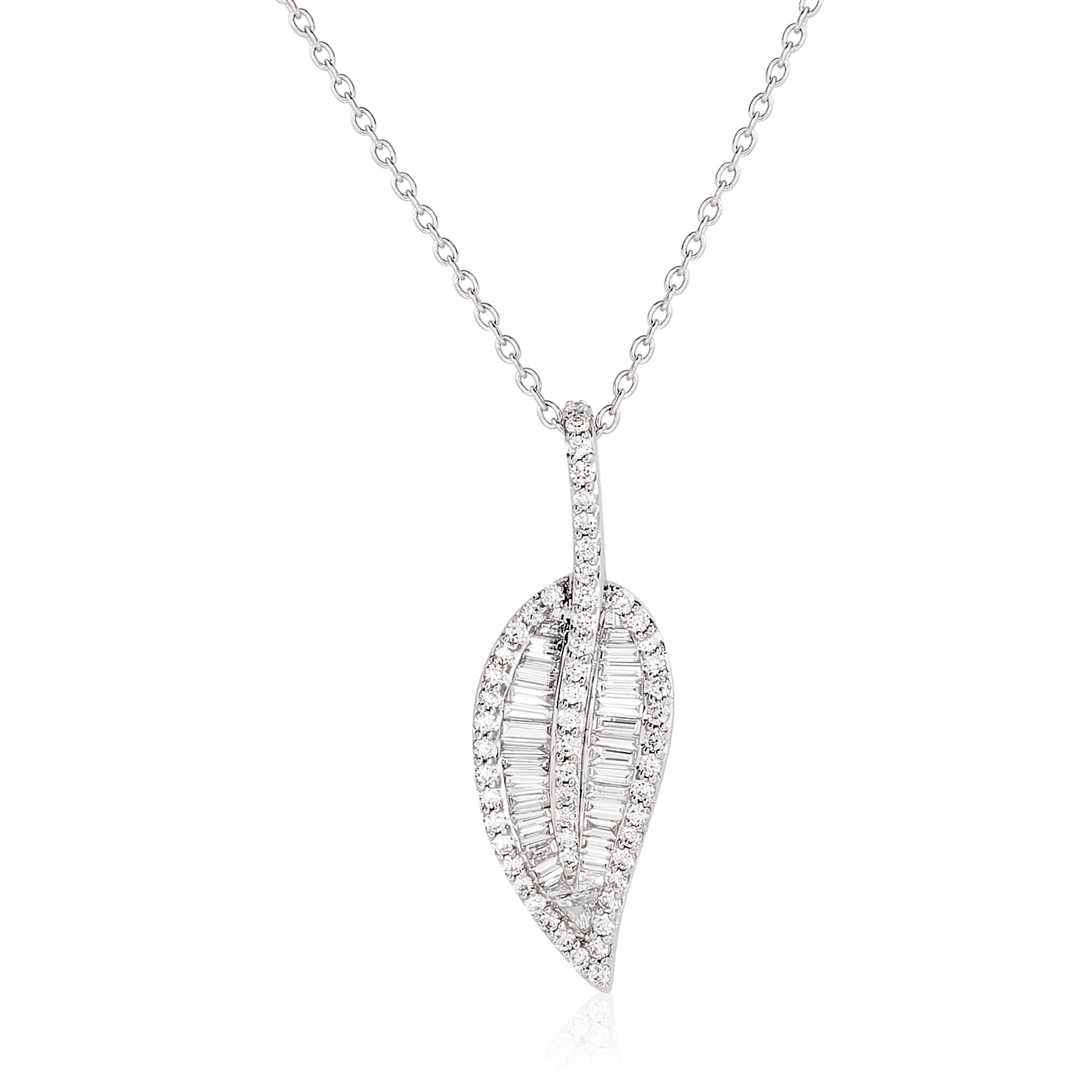 Diamond Leaf Necklace