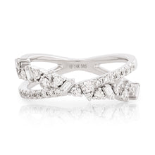 Load image into Gallery viewer, Diamond Criss Cross Band