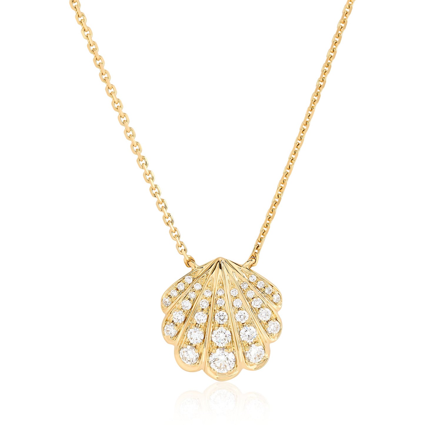 Diamond SeaShell Pendant